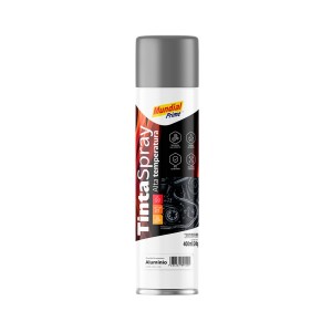 Tinta Spray Alumínio Alta Temperatura Mundial Prime 400ml