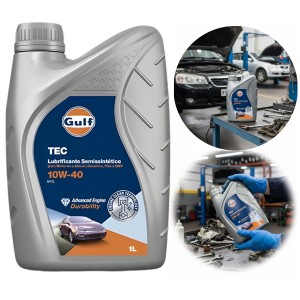Gulf Tec 10w40 Api Sl Semissintético - 1l